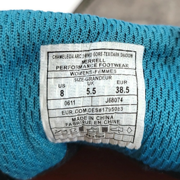 Merrell Women's Chameleon Arc 2 Wind Gore-tex Hiking Shoes 8 - Picture 8 of 8